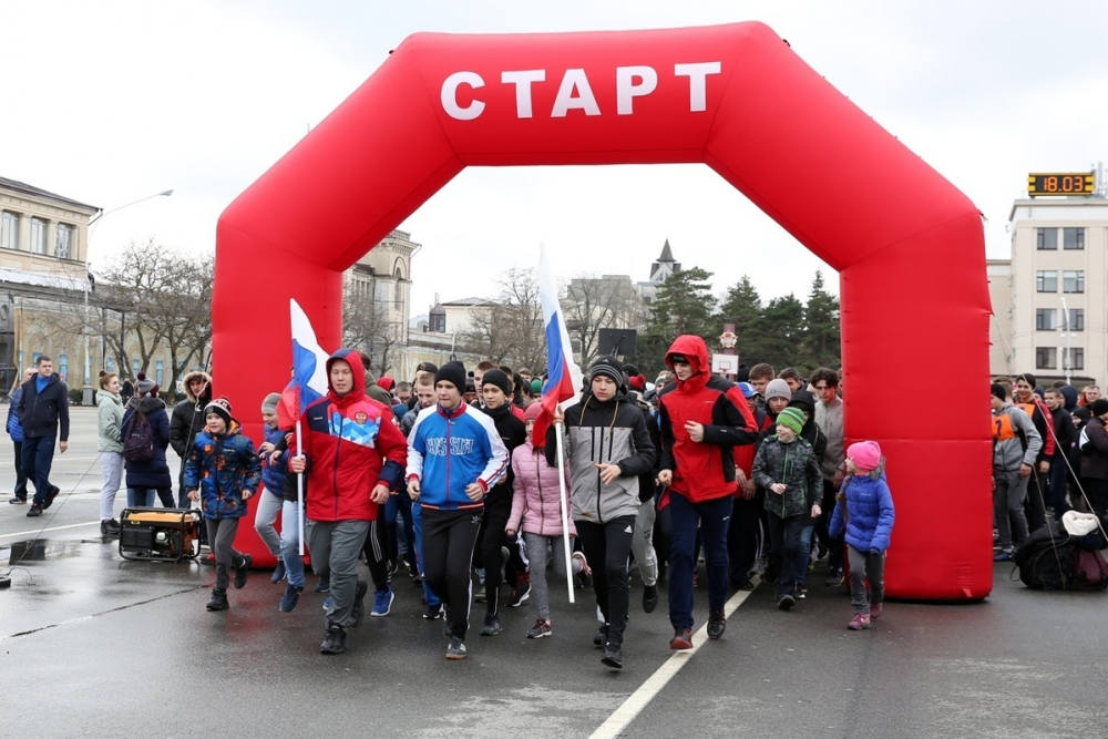 Спортивная эстафета в Ставрополе собрала 4000 человек
