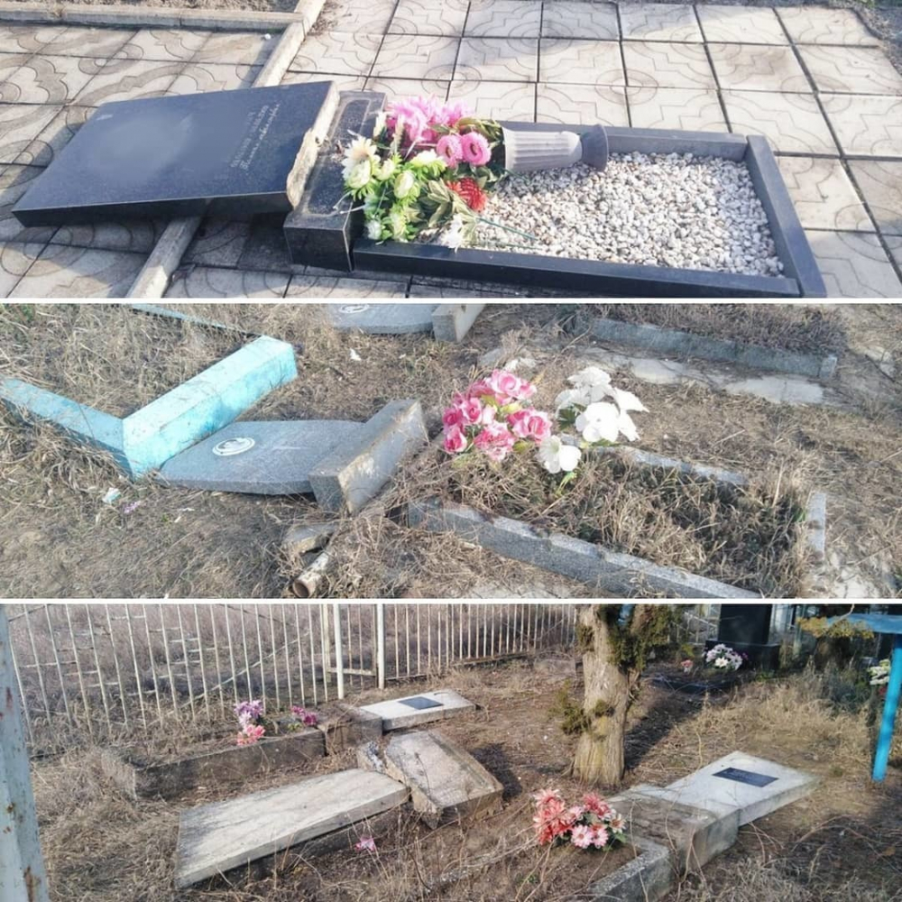 Ставропольчанин обвиняется в повреждении надгробий на сельском кладбище