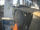 На загоревшейся заправке пострадал водитель автобуса в Ставрополе