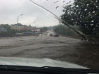 Киринский мост Ставрополя затопило после ливня 