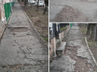 Разбитым тротуаром с ямами и грязью по пути в детсад возмутились пятигорчане