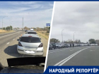 Нескончаемую очередь среди автомобилей за топливом нашли в Ставропольском крае