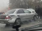 Последствия ДТП с участием трех автомобилей попали на видео в Ставрополе