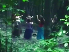 Пугающие ритуалы собравшихся в круг женщин в длинных юбках в лесу Ставрополя попали на видео