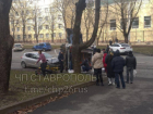 В центре Ставрополя перевернулась машина скорой помощи