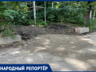 Жители Ставрополя пожаловались на грязь после замены трубы на дороге