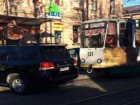 Автохам на иномарке перекрыл на 2 часа движение трамваев в Пятигорске