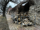 Ночью на Крепостной горе в Ставрополе обрушилась стена