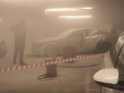 «Мерседес» загорелся на подземной парковке «Космоса» в Ставрополе 