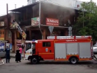Сильный пожар полностью уничтожил кафе на втором этаже в Кисловодске