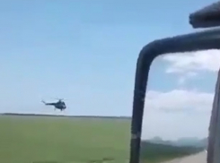 Низколетящий вертолет на КМВ испугал жителя Ставрополья и попал на видео