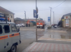 Торговый павильон загорелся на Ставрополье