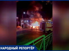 Жуткое ДТП с горящей машиной в Ессентуках заснял житель Ставрополья