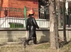 Прохожий с сумкой на голове показал чудеса балансировки и попал на видео в Пятигорске
