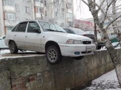 Нестандартная парковка автомобилиста на Ставрополье попала на видео