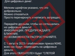 Фейком о принудительном переходе на цифровой рубль пугают жителей Ставрополья в мессенджерах