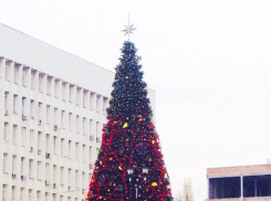 Пятигорскую новогоднюю елку украсили бананами и кокосами