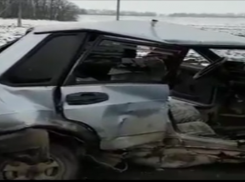Тройное ДТП с пятью пострадавшими на Ставрополье попало на видео