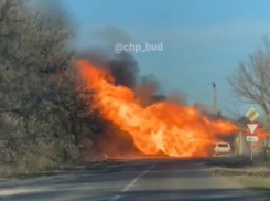 На Ставрополье загорелась автозаправка