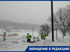 Ставропольские‌ ‌коммунальщики‌ ‌убирают‌ ‌от‌ ‌снега‌ ‌Комсомольский‌ ‌пруд‌ ‌