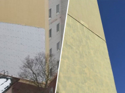 Обрушившийся фасад многоэтажки в Ставрополе восстановили