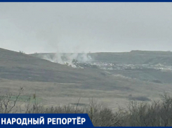 Второй день горит мусорный полигон на окраине Ставрополя