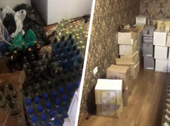 Почти 2 тысячи бутылок немаркированного алкоголя нашли у матери и дочки в Нефтекумске