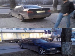 Парковкой в дерево удивил жителей Пятигорска владелец «БМВ»