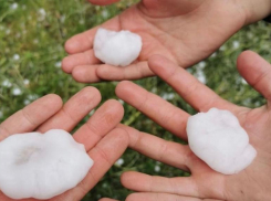 Юго-западную часть Ставропольского края накрыло крупным градом