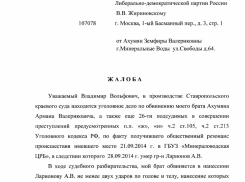 Родственники участников массовой драки в МинВодах отправили письмо Жириновскому