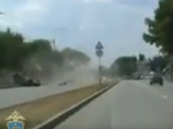 Погоня за пьяным водителем закончилась серьезным ДТП и попала на видео в Ставрополе