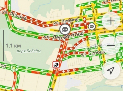 Жуткие пробки в четверг вечером парализовали Ставрополь