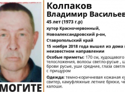 Без вести пропавшего 45-летнего Владимира Колпакова разыскивают на Ставрополье 