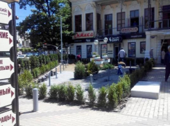 Газон зацементировали на Курортном бульваре Кисловодска