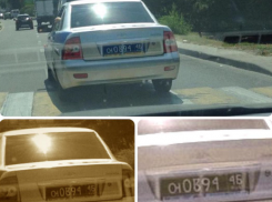 Фото полицейского авто с заклееными номерами возмутило пятигорчан