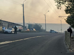 «Трэшак дикий творится»: Госавтонспекция перекрыла дорогу из-за сильного пожара на 5 гектаров в Ставрополе