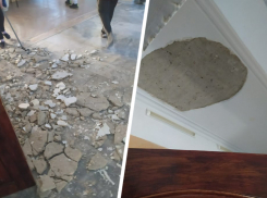 В ставропольской школе №32 на ребенка упал потолок