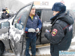 Сотрудницы ГИБДД поздравили водителей  с 23 февраля