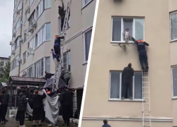 Спасатели не дали ребенку сорваться с третьего этажа в Пятигорске