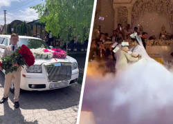 Золотые украшения, белоснежный Chrysler и дождь из денег: цыганская свадьба на Ставрополье снова шокирует размахом