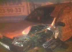 Потерявший управление водитель "девятки" жестко влетел в столб в Ставрополе