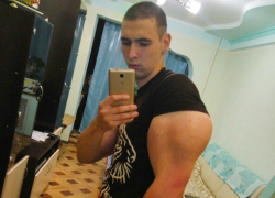 Накачанный химией пятигорчанин вызвал насмешки у обитателей рунета 