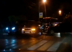 Ночное ДТП в центре Кисловодска с участием трех автомобилей