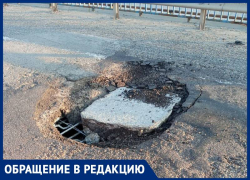 Из-за ямы на мосту в Кочубеевском округе образовалась сильная пробка