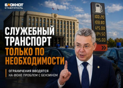 «Ситуация очень плохая»: ограничить служебный транспорт чиновникам ради экономии топлива призвали на Ставрополье