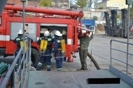 В Ставрополе на нефтебазе загорелся резервуар