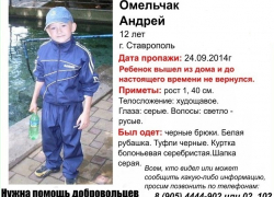 В Ставрополе пропал 12-летний мальчик