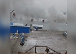 В Ставрополе загорелся завод стеновых панелей