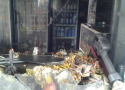 На Ставрополье загорелся магазин, одного человека удалось спасти