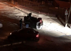 Автомобиль в Ставрополе «сдуло» ветром